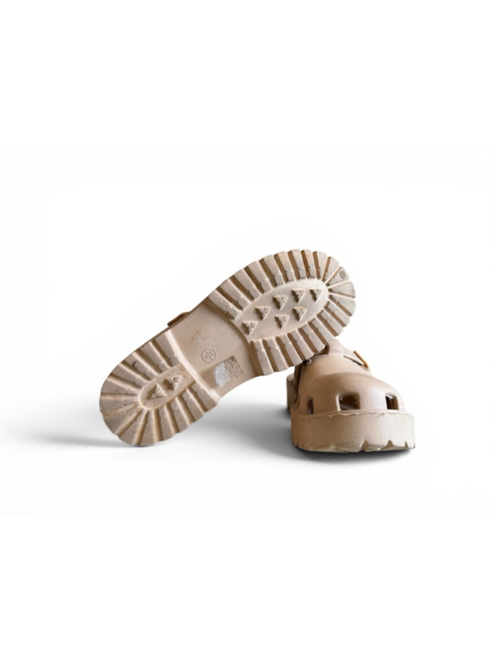 Free People Womens Karlie Buckle Clog Beige Sz 9 - Picture 6 of 8
